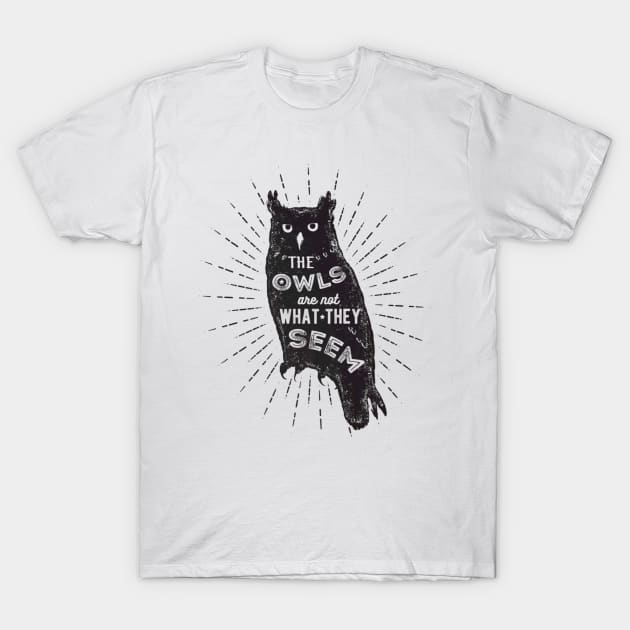 What They Seem Owls Cute Love Owl Design T-Shirt by Owl Is Studying